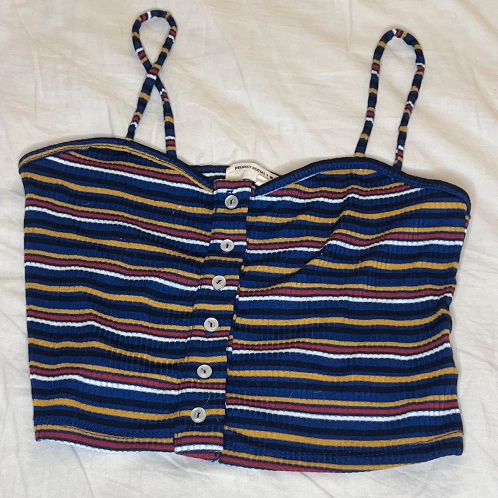 Urban Outfitters Striped Bustier Style Tank Top Cami